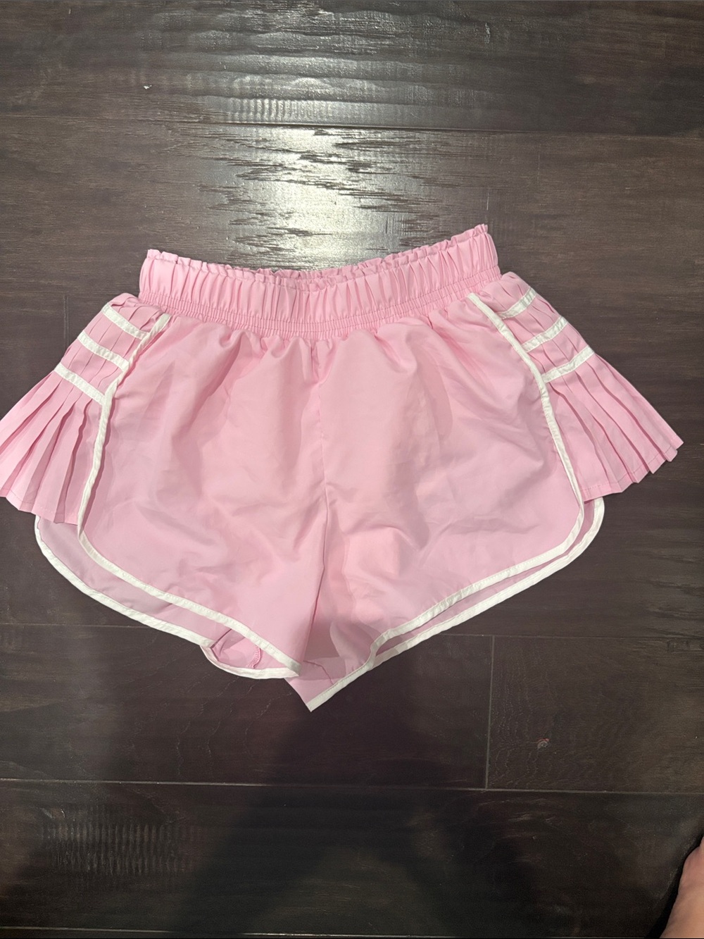 Altard State Revival Pink Athletic Shorts with Side Pleats